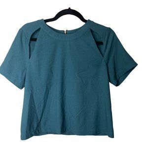 ASTR Cut Out Short Sleeve Blouse | M